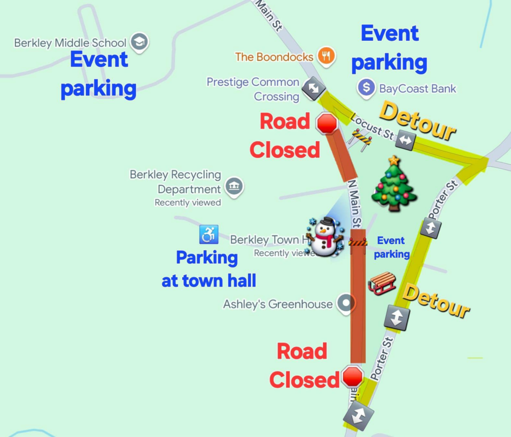 Traffic advisory for December 1st.